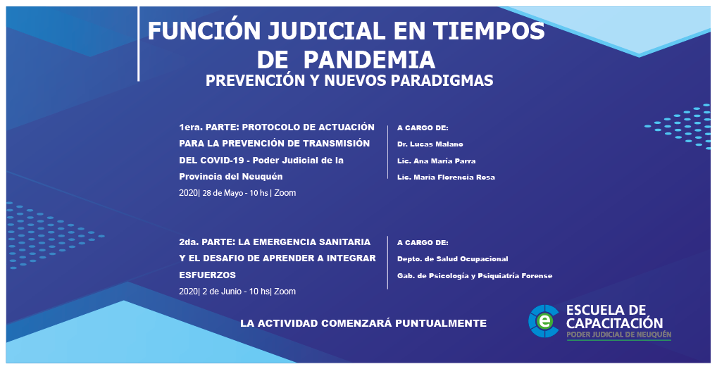 Imagen de Función Judicial en tiempos de pandemia. Prevención y nuevos paradigmas